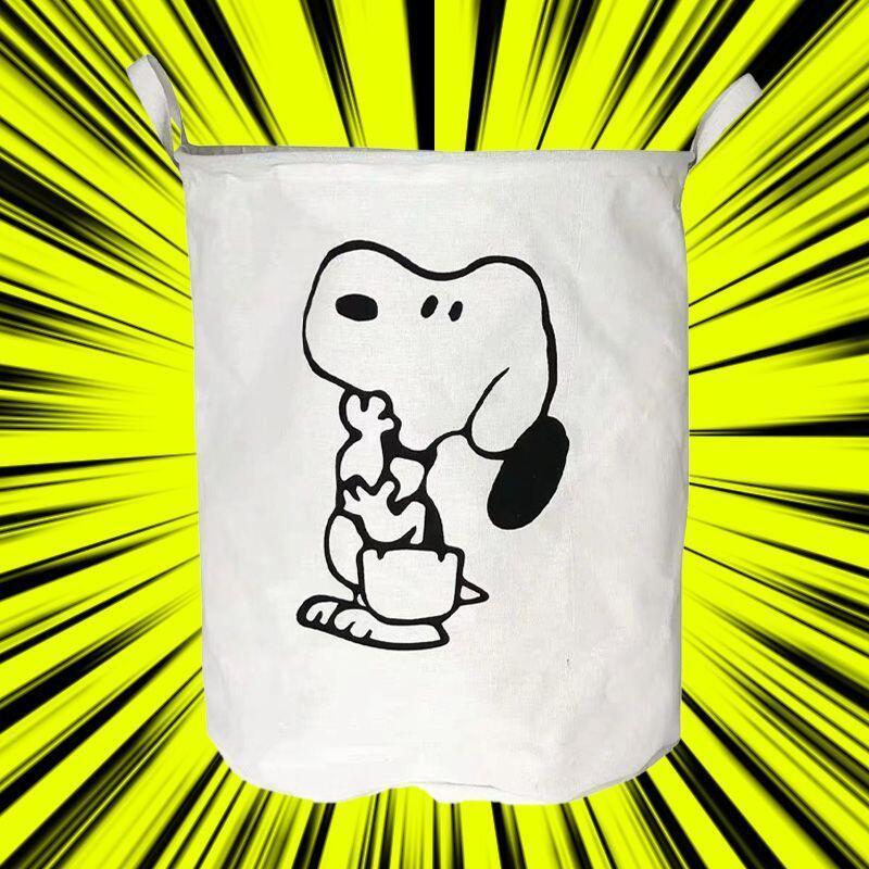 Home Edit Bathroom Storage - Snoopy Wäschekorb aus Baumwollstoff, faltbar, wasserdicht,