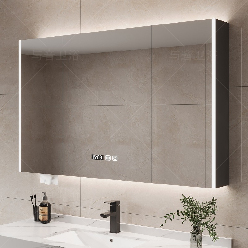 Home Bathroom Organizer - Übermaßgefertigte Badezimmerschrank-Regale, Spiegel-Organizer, Eck-Make-up-Schrank, Moderne Holz-Archivschränke,