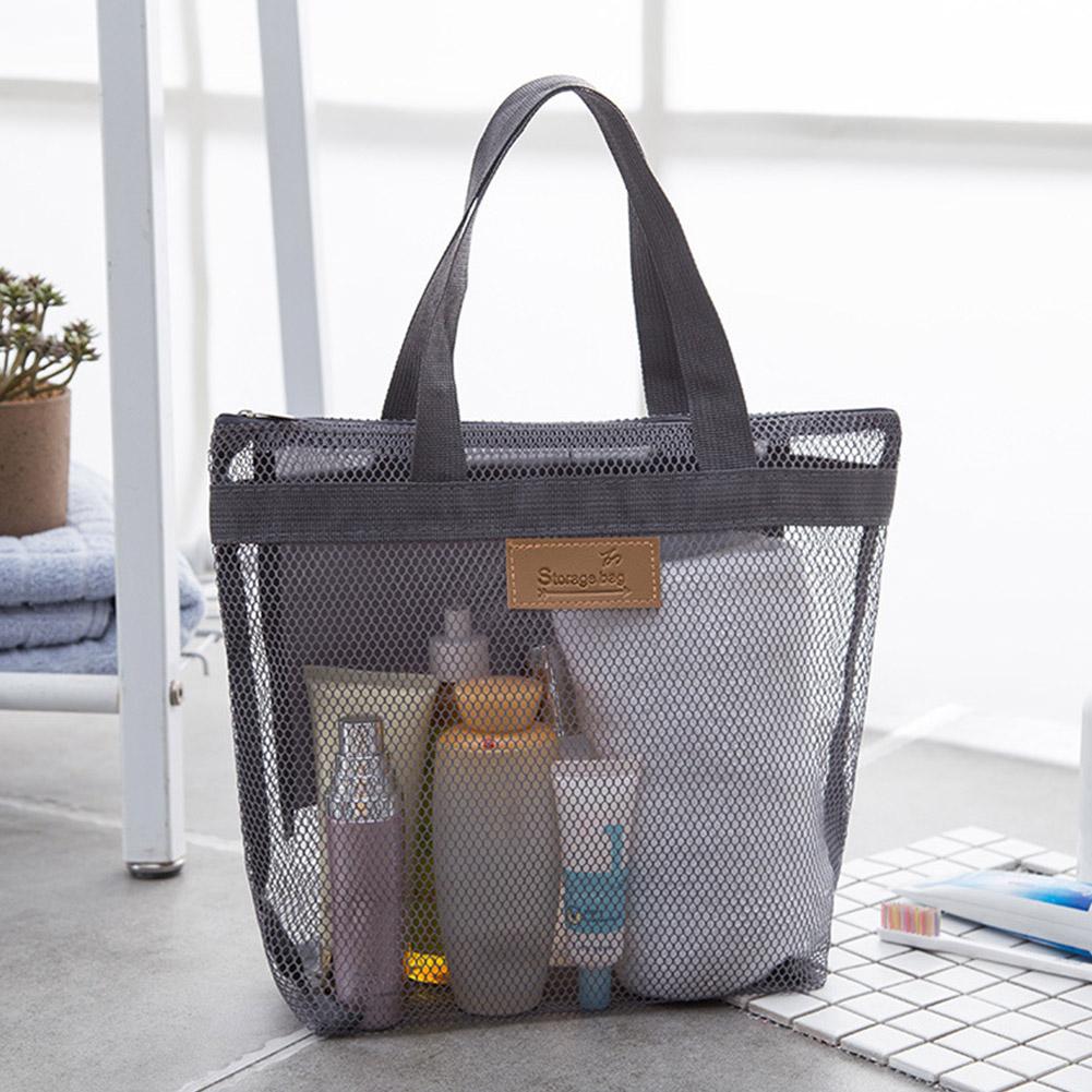 Home Bathroom Organizer - Netz-Make-up- und Toilettenartikel-Aufbewahrungstaschen, Handtaschen, tragbare Reise-