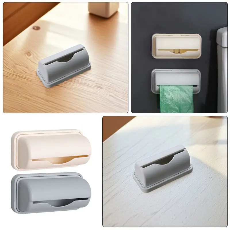 Home Bathroom Organizer - 1/2/3/4 Stück Wandmontierter Müllbeutelspender Küchen-Organizer zur