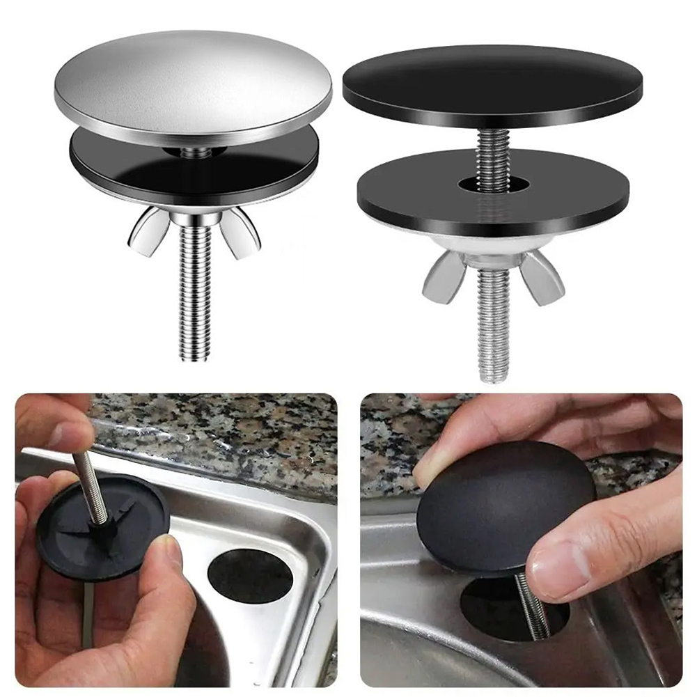 Basin Mixer Tap - Edelstahl-Abdeckung für Spülbecken-Loch, Küchenarmatur-Lochabdeckung, Wasserhahn-Abdeckung, Stopfen