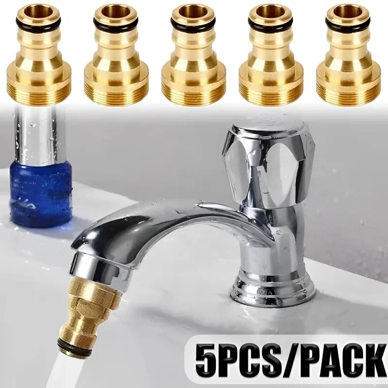 Basin Mixer Tap - 1/2/5PCS Universal Wasserhahn Küche Adapter Messing