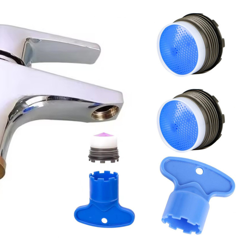 Basin Mixer Tap - 16,5-24mm Wasserhahn-Luftsprudler mit Außengewinde und Reparaturwerkzeug,