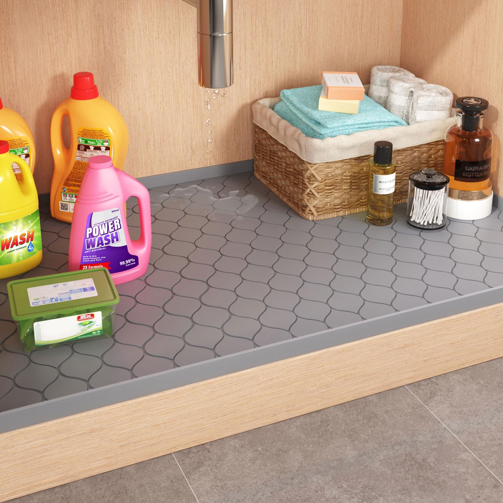 Silikon-Unterwaschbeckenmatte, – Home Essentials Bathroom Storage Bewertung und Preis