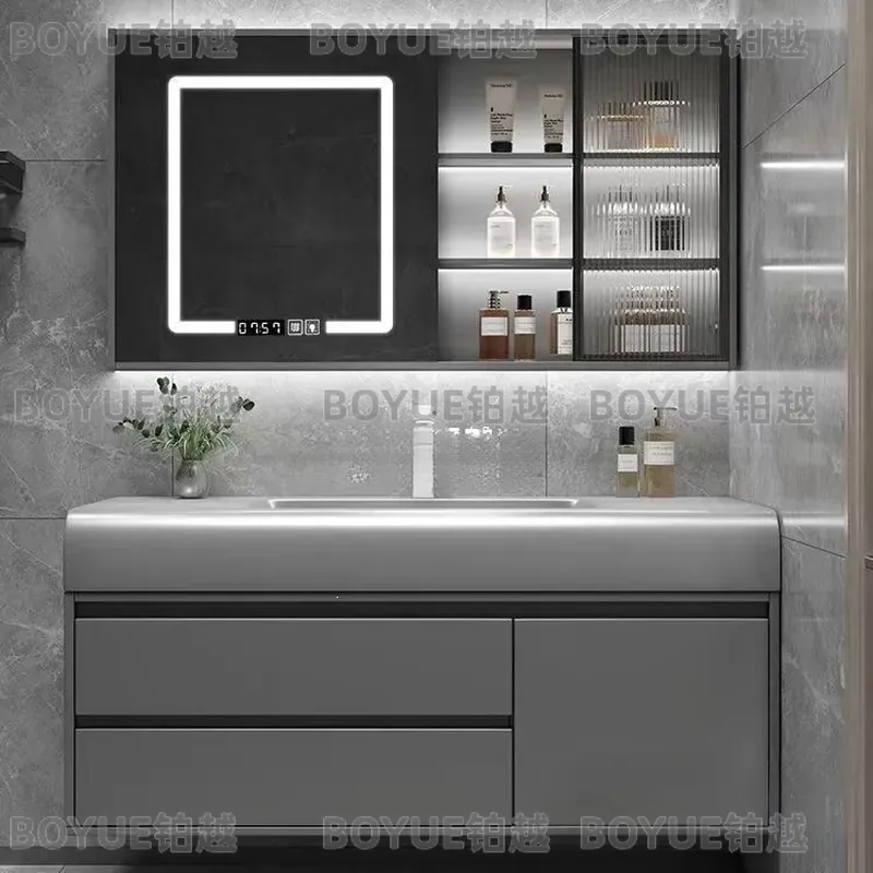 Luxuriöser Smart-Badezimmersch – Home Bathroom Vanity Combo Bewertung und Preis