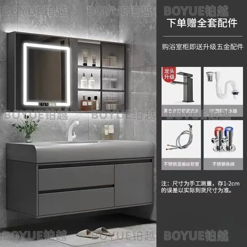 Luxuriöser Smart-Badezimmersch – Home Bathroom Vanity Combo Bewertung und Preis