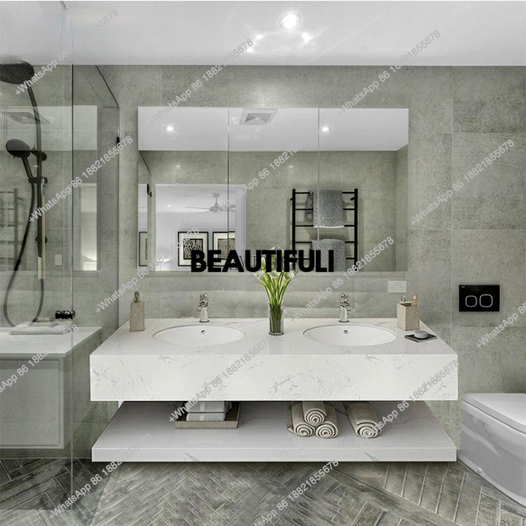 Modernes, luxuriöses, maßgesch – Home Bathroom Vanity Combo Bewertung und Preis